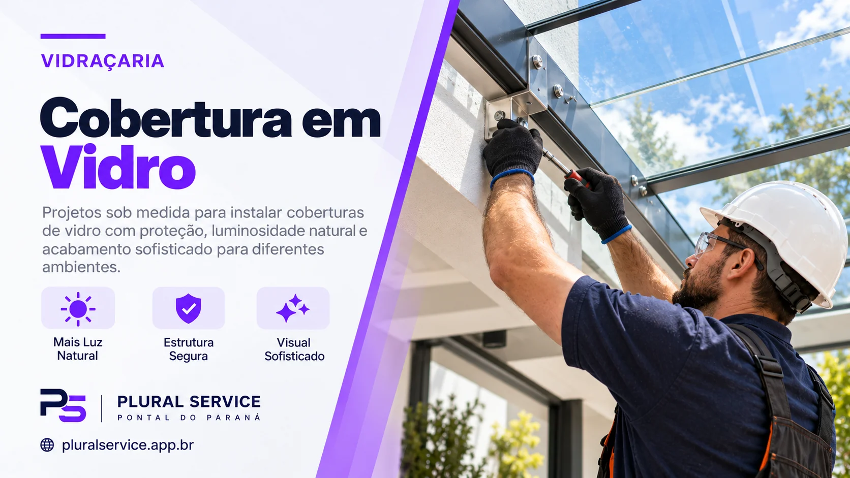 Cobertura em Vidro