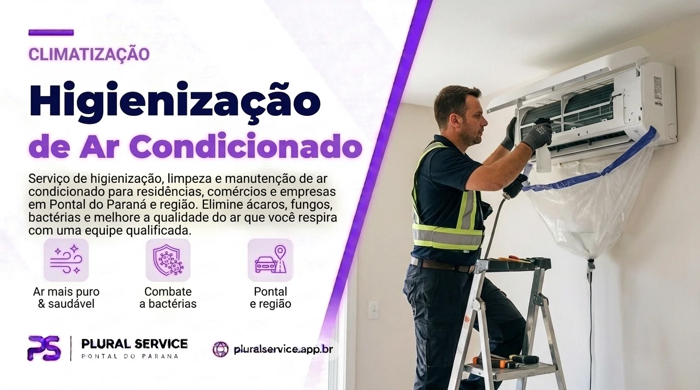 Higienização de Ar-Condicionado — Pontal do Paraná/PR