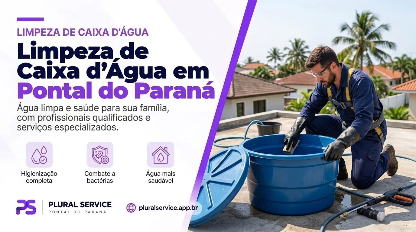 Limpeza de Caixa d’Água — Pontal do Paraná/PR