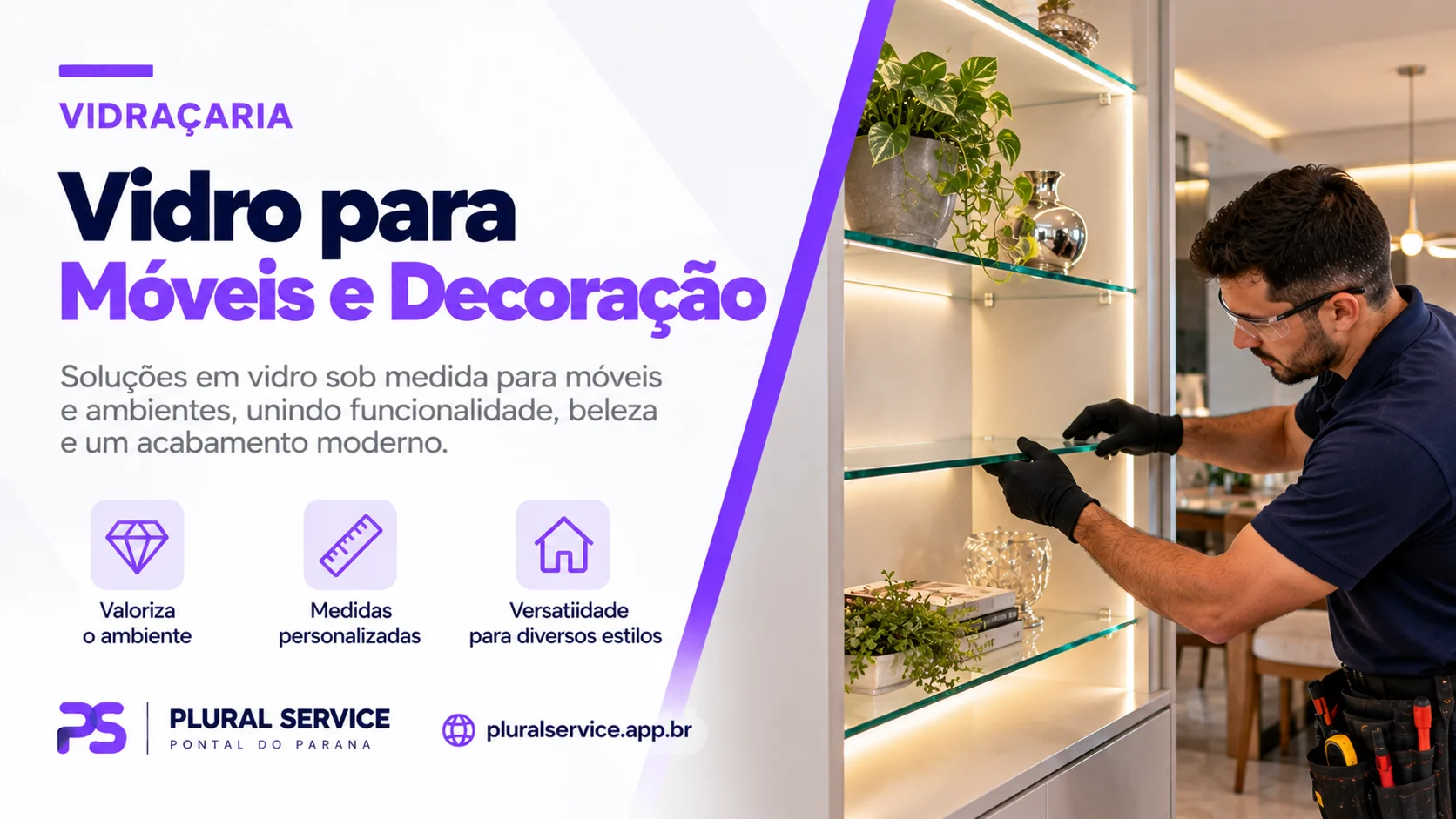 Vidro para Móveis e Decoração